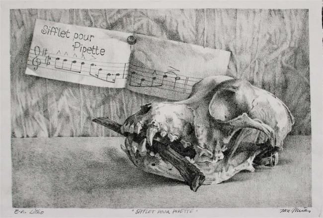 「Sifflet pour Pipette」というタイトルの絵画 Jan Muësによって, オリジナルのアートワーク, オイル