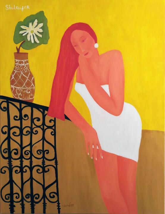Pintura intitulada "Shulamite" por Janna Shulrufer, Obras de arte originais, Óleo