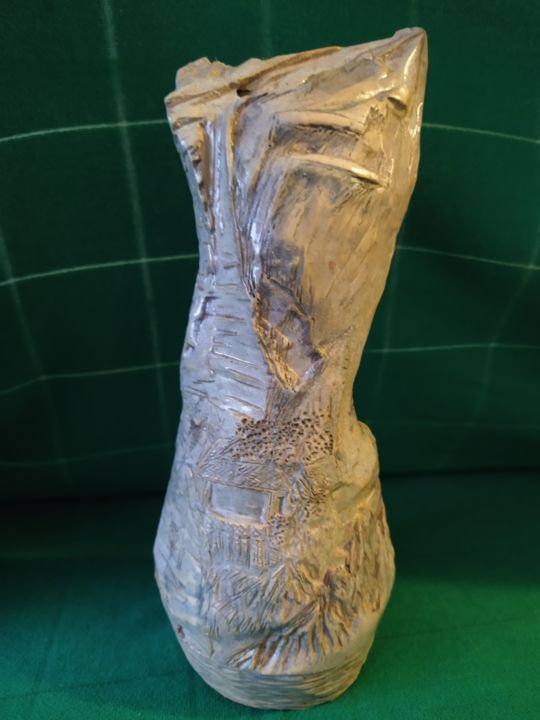 雕塑 标题为“山水系列一” 由Janny Hui, 原创艺术品, 陶瓷