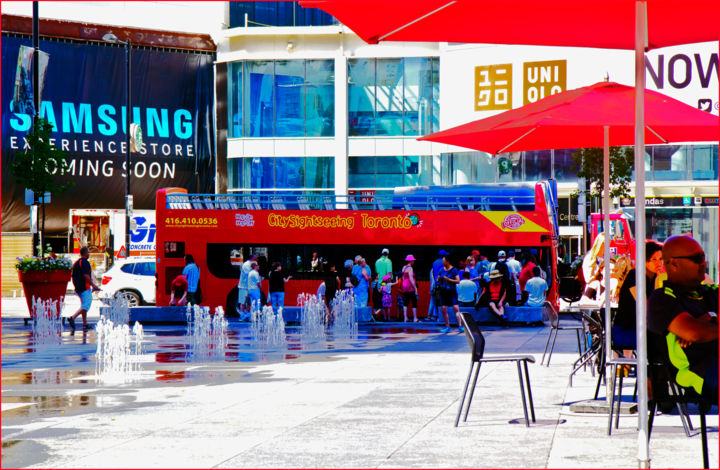 제목이 "summer at the piazza"인 사진 Janos Gardonyi로, 원작