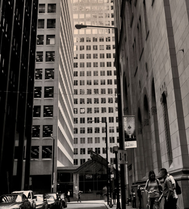 Photography titled "toronto downtown ci…" by Janos Gardonyi, Original Artwork, Digital Photography