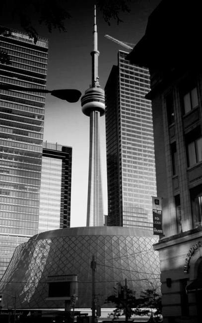 Fotografia zatytułowany „CN Tower - Toronto” autorstwa Janos Gardonyi, Oryginalna praca