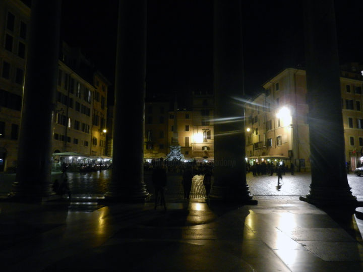 Fotografía titulada "night in Rome - at…" por Janos Gardonyi, Obra de arte original