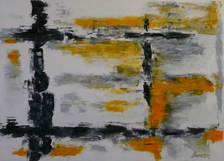 Картина под названием "177 Ardheim" - Gilles Janson, Подлинное произведение искусства, Масло