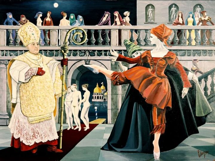Pittura intitolato "Les fantasme d'un p…" da Jany, Opera d'arte originale