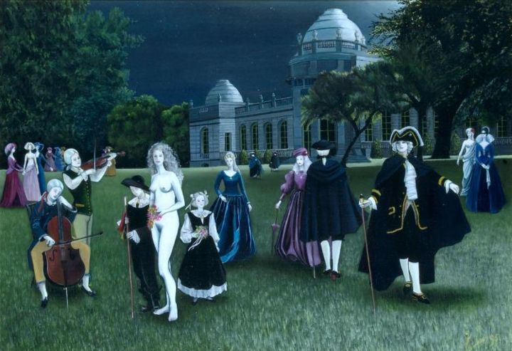 Pittura intitolato "La marié de la Bove…" da Jany, Opera d'arte originale