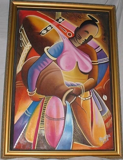 Peinture intitulée "La Beauté de VODOUC…" par Joa.Kim, Œuvre d'art originale,