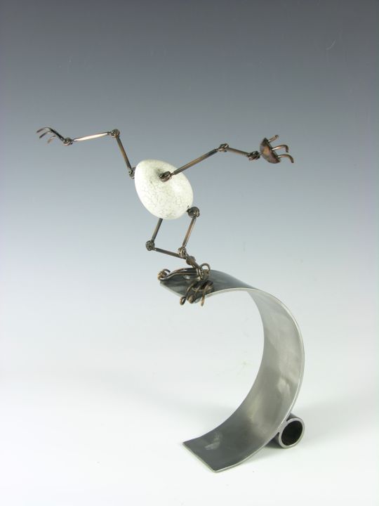 Sculpture titled "Eggtion Figures - J…" by Tomoaki Orikasa, Original Artwork, Casting