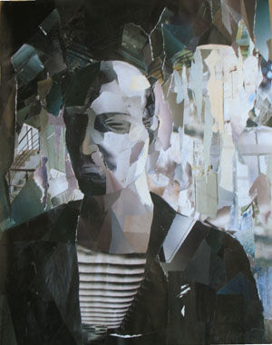 Collages intitulée "Le passager" par Jacqueline Castagne, Œuvre d'art originale