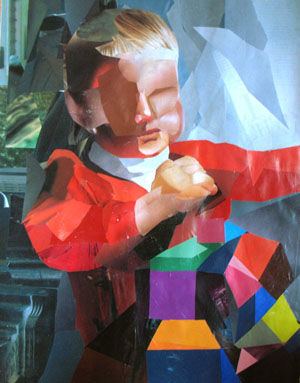 Collages intitulée "jeu d'enfant" par Jacqueline Castagne, Œuvre d'art originale