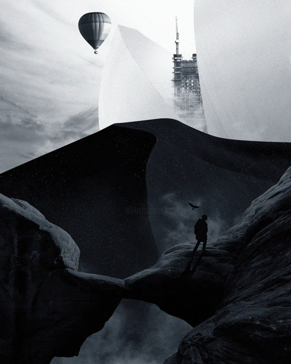 「2055: DAY AFTER TOM…」というタイトルのデジタルアーツ Jaqueline Vanekによって, オリジナルのアートワーク, 写真モンタージュ