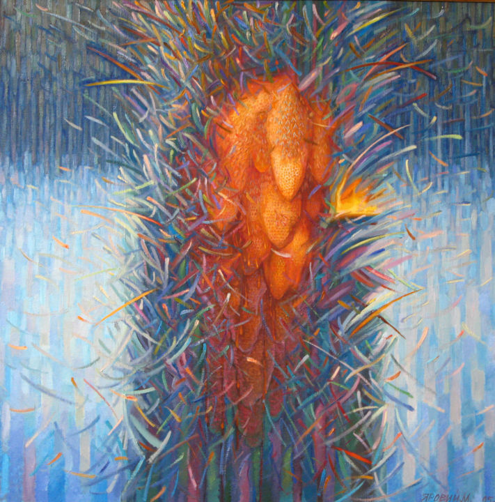 Painting titled "Spirit of tree" by Yaravoy Nikolai, Original Artwork, Oil