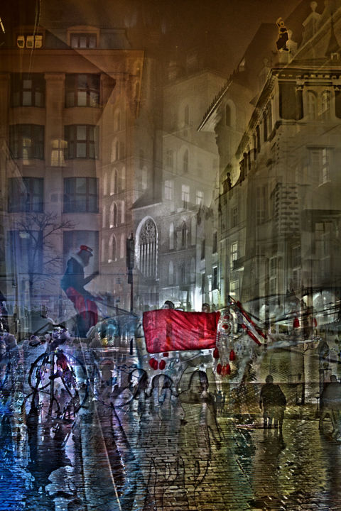 Photography titled "promenades dans la…" by Jarek Witkowski, Original Artwork, Manipulated Photography