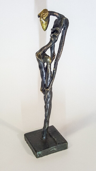 Sculpture titled "Sad Mym" by Jaromir Gargulak, Original Art, Bronze