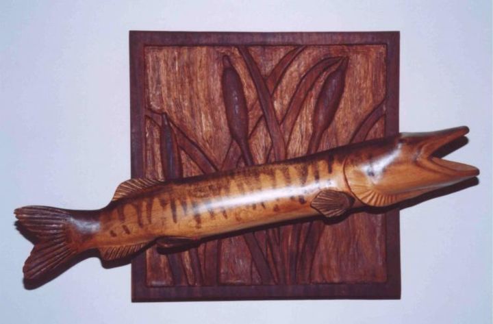 Artcraft titled "Muskie in the cats" by Jarred Bogan, Original Artwork