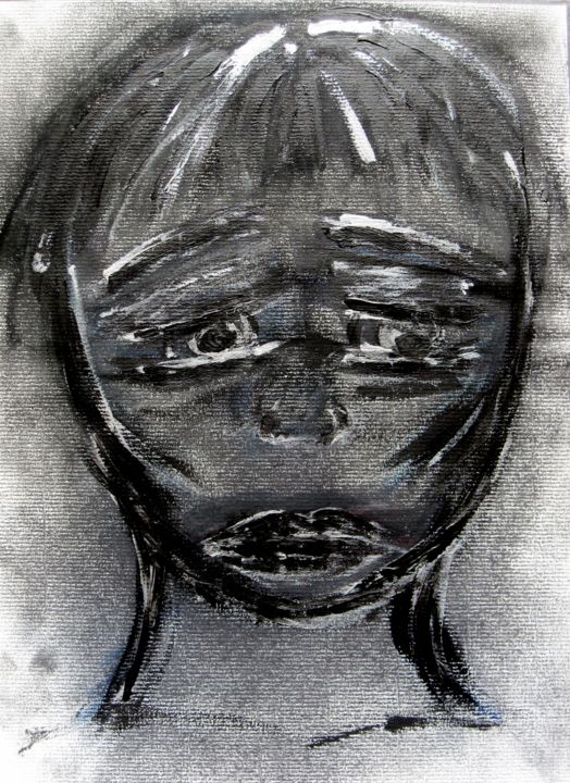 Painting titled "don't know" by Jasmine S, Original Art,