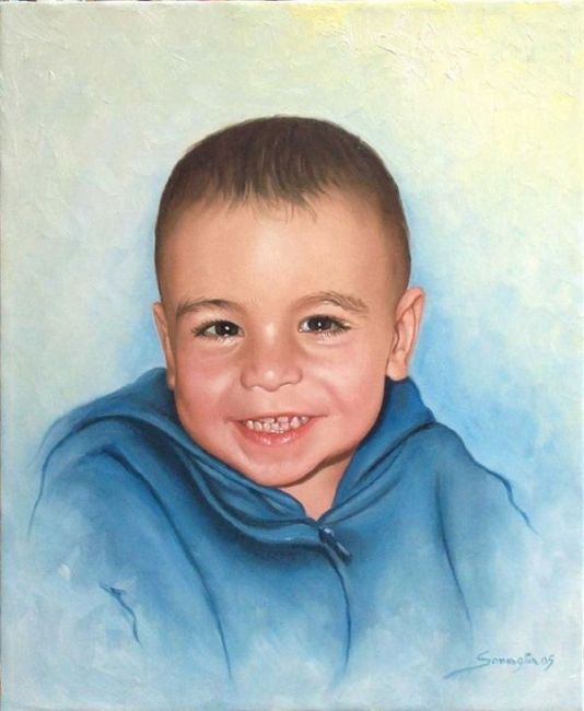 Painting titled "Emanuele" by Jason, Original Artwork