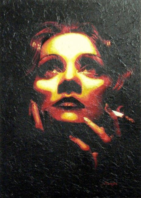 Painting titled ""Marlene"" by Jason, Original Artwork, Oil