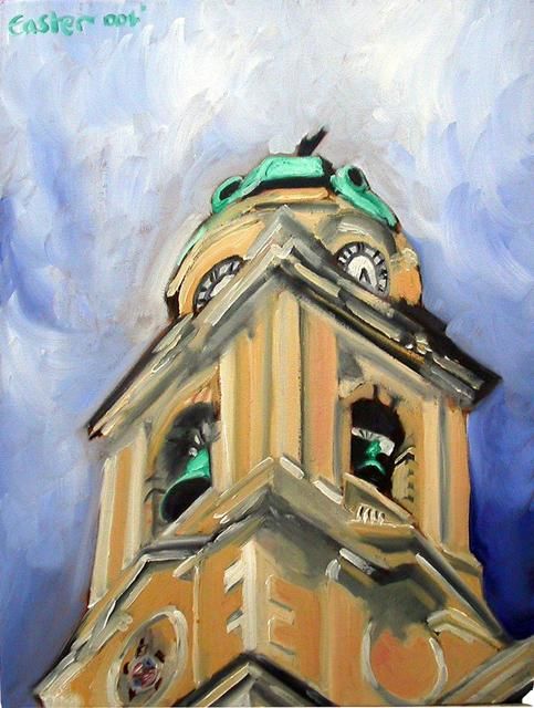 Peinture intitulée "Cathedral of St. Ma…" par Jason Kurt Easter, Œuvre d'art originale