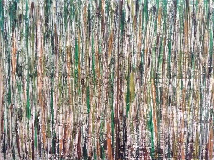 Pintura titulada "La mia foresta" por Jaudine Cipolla, Obra de arte original