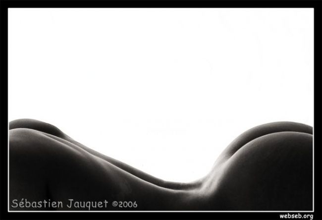 Fotografía titulada "Curves of Antonella" por Sébastien Jauquet, Obra de arte original