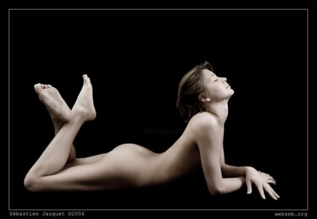 Fotografía titulada "Laetitia relaxing" por Sébastien Jauquet, Obra de arte original