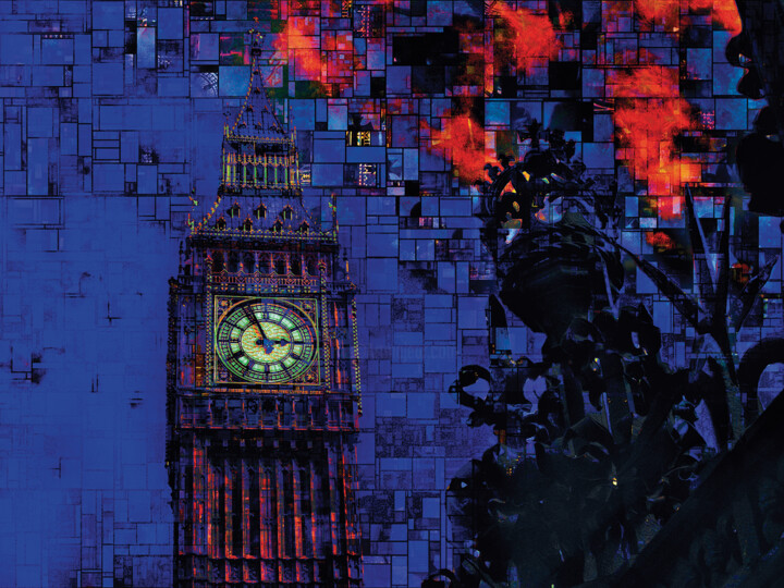 Digital Arts titled "Cuadros de Londres" by Javier Diaz, Original Artwork, Manipulated Photography