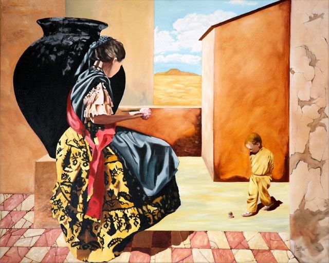 Painting titled "Murciana" by Javier Lorente, Original Artwork