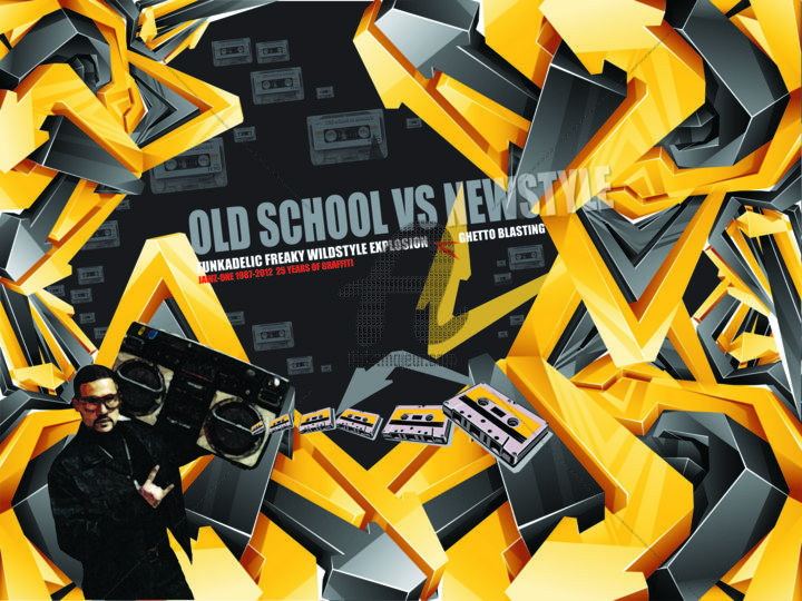 Arte digital titulada "old-school-vs-newst…" por Jawz, Obra de arte original, Trabajo Digital 2D