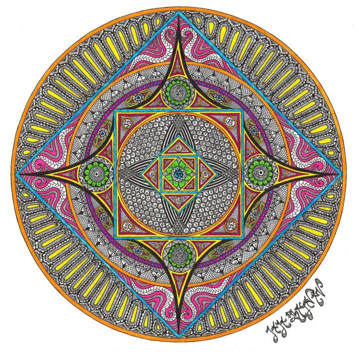 Third Eye Mandala Drawing By Jaya Bhagavan Artmajeur
