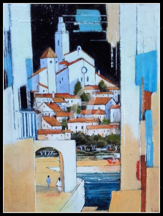 Peinture intitulée "Cadaqués" par James Burgevin, Œuvre d'art originale