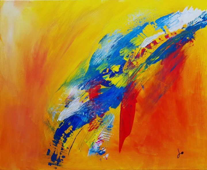 Painting titled "Rapace" by Joël Boutteville, Original Artwork, Acrylic