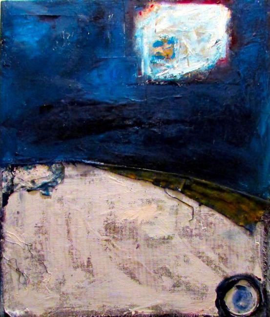 Painting titled "Indecision" by Justin Brennan, Original Art, Oil
