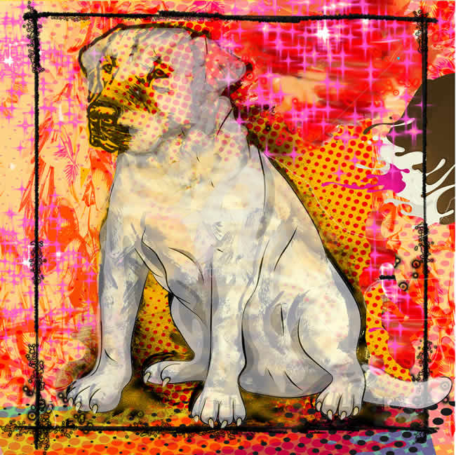 Druckgrafik mit dem Titel ""Labrador " A Limit…" von Jb Studio, Original-Kunstwerk, Andere