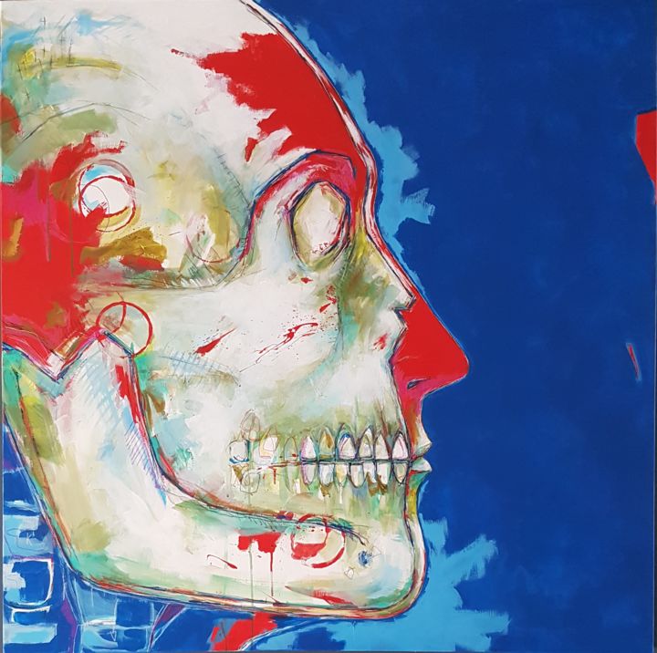 Peinture intitulée "Radiographie19" par Jean Christophe Le Du, Œuvre d'art originale, Acrylique