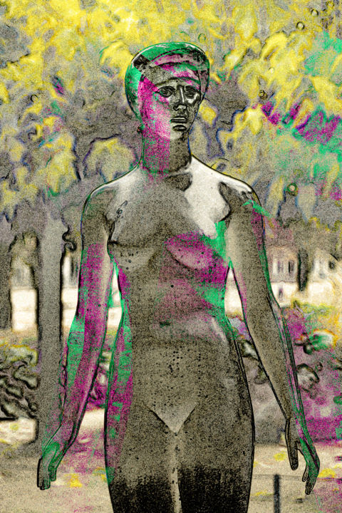 Photography titled "Statue 3 Tuilerie" by Jean-Christophe Mandelli, Original Artwork, Digital Photography