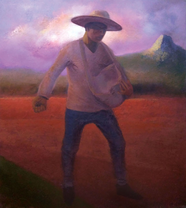 Pittura intitolato "The 4 Soils" da Jonathan Del Rio, Opera d'arte originale, Acrilico