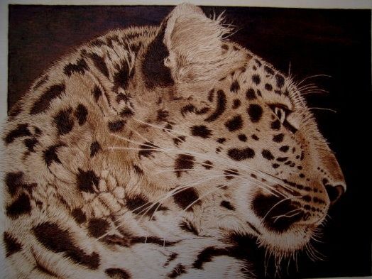 「Leopardo」というタイトルのアートクラフト Juan Carlos Gonzalezによって, オリジナルのアートワーク