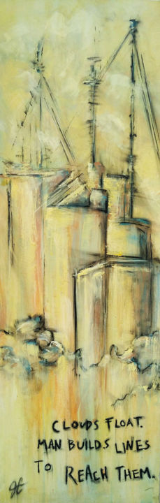 Painting titled "Anywhere America I." by J.Charboneau, Original Art,