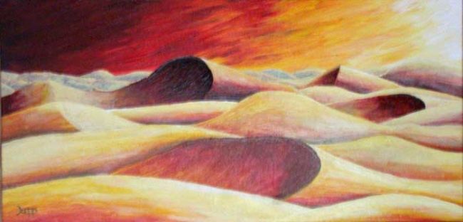 Painting titled "Dunes" by Jacques Copp, Original Artwork