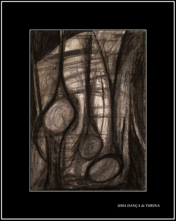 Desenho intitulada "Uma Dança de TURINA" por Sarmento, Obras de arte originais, Carvão