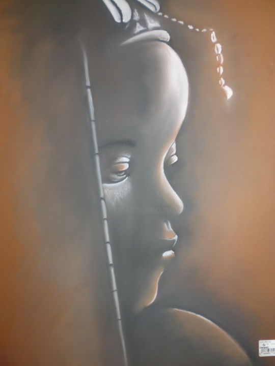 Pittura intitolato "Africavi nzizito" da Jean Ameyoe, Opera d'arte originale