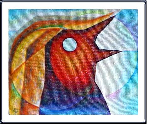 Картина под названием "AUBE" - Jean  Amos Blain, Подлинное произведение искусства, Масло