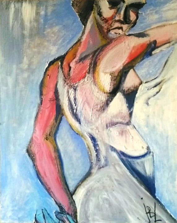 Peinture intitulée "danseuse Flamenco" par Jbl, Œuvre d'art originale