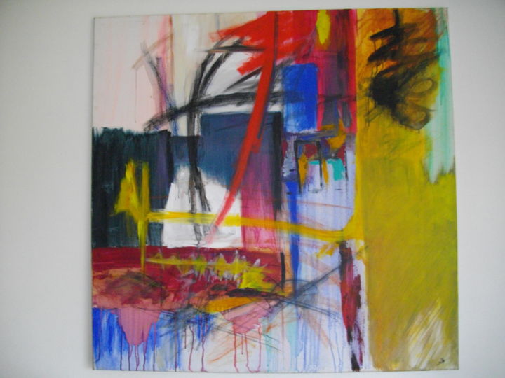 Painting titled "Hommage à jean mich…" by Jean Bellier, Original Artwork, Acrylic