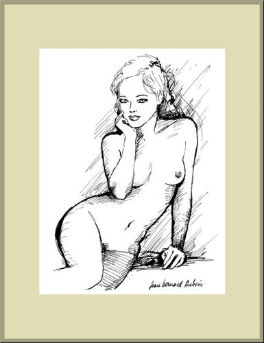 Zeichnungen mit dem Titel "No Title" von Jean Bernard Auboin, Original-Kunstwerk