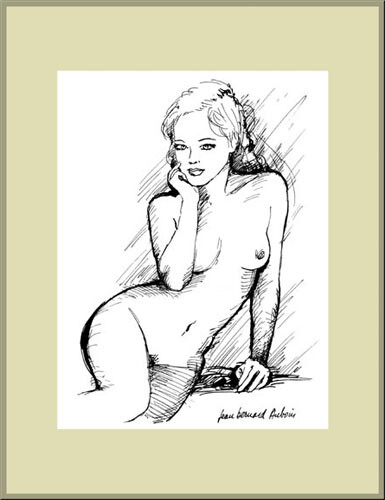 Drawing titled "No Title" by Jean Bernard Auboin, Original Artwork