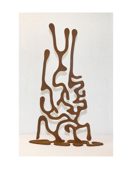 Escultura intitulada "Procession" por Jean-Bernard Legendre, Obras de arte originais, Metais