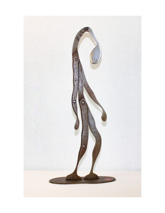Escultura intitulada "Lassitude" por Jean-Bernard Legendre, Obras de arte originais, Metais