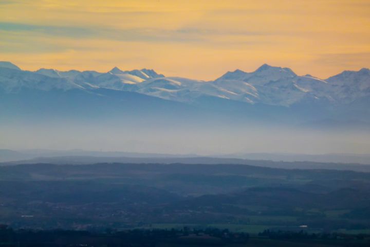 Fotografia zatytułowany „Les Pyrénées 1” autorstwa Imagelys Photographie, Oryginalna praca, Fotografia cyfrowa